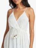 South Beach Sequin Detail Tiered Maxi Dress, White