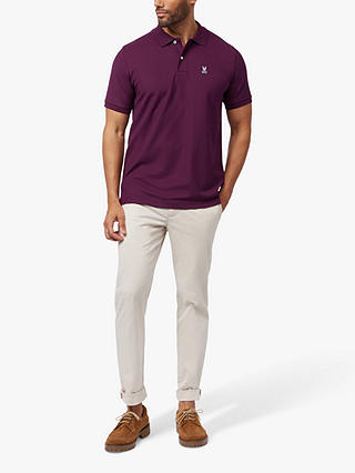 Psycho Bunny Classic Pique Polo Shirt, Purple