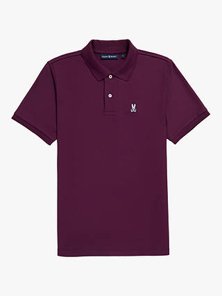 Psycho Bunny Classic Pique Polo Shirt, Purple