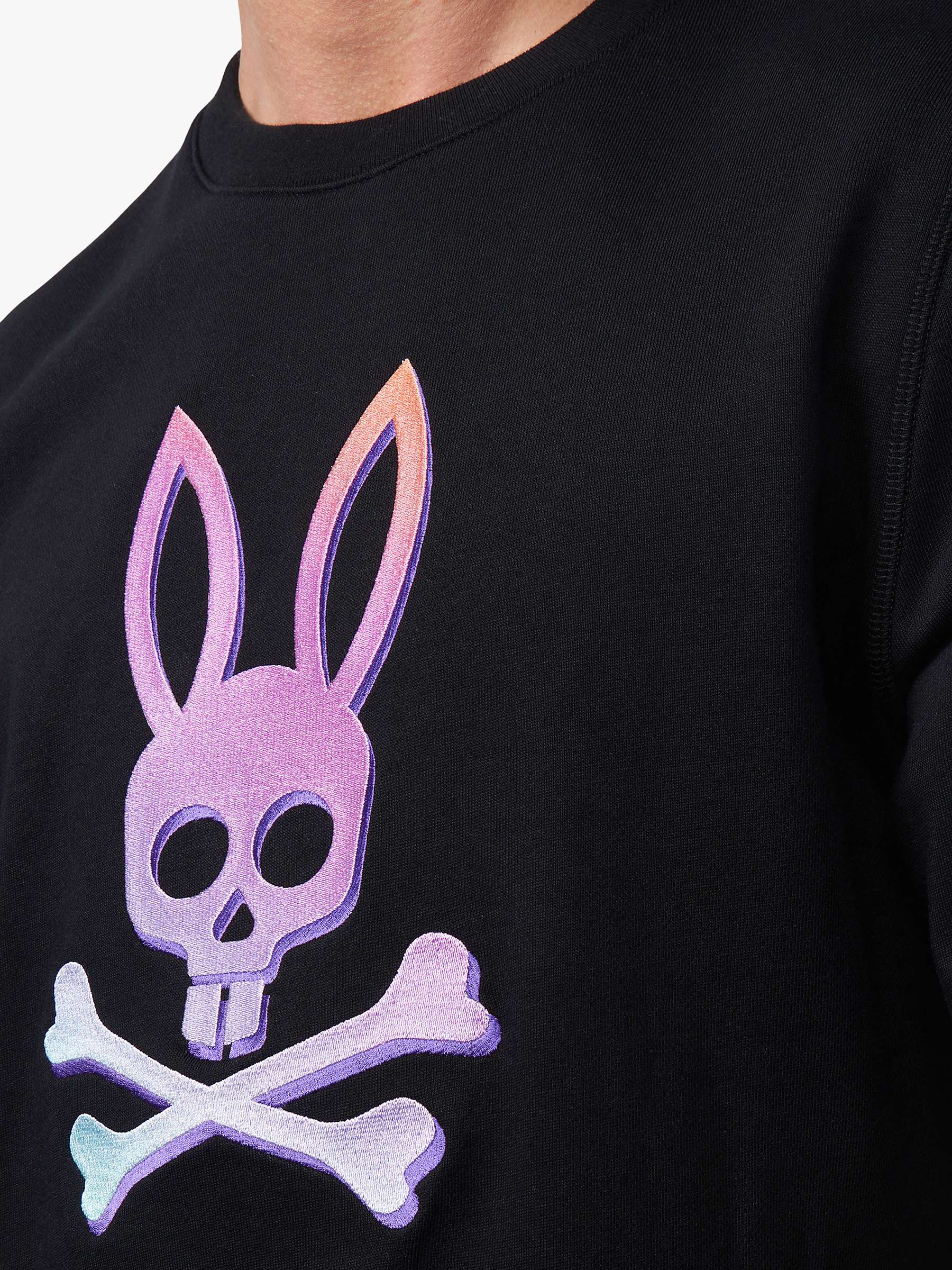 Buy Psycho Bunny Bloomington Graphic Print Sweatshirt, Black/Multi Online at johnlewis.com