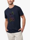Psycho Bunny Cotton Graphic T-Shirt, Navy