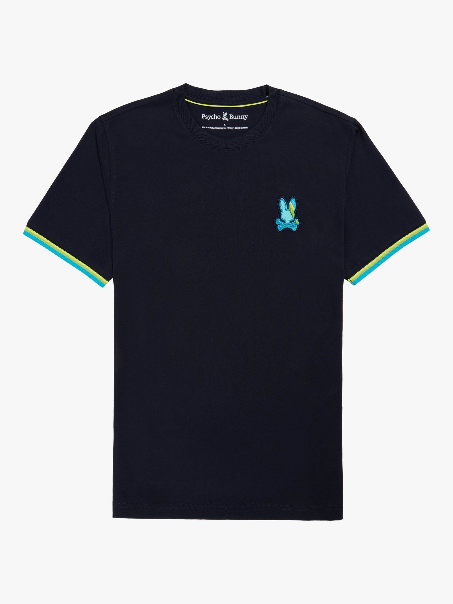 Buy Psycho Bunny Apple Valley Fashion T-Shirt, Navy/Multi Online at johnlewis.com