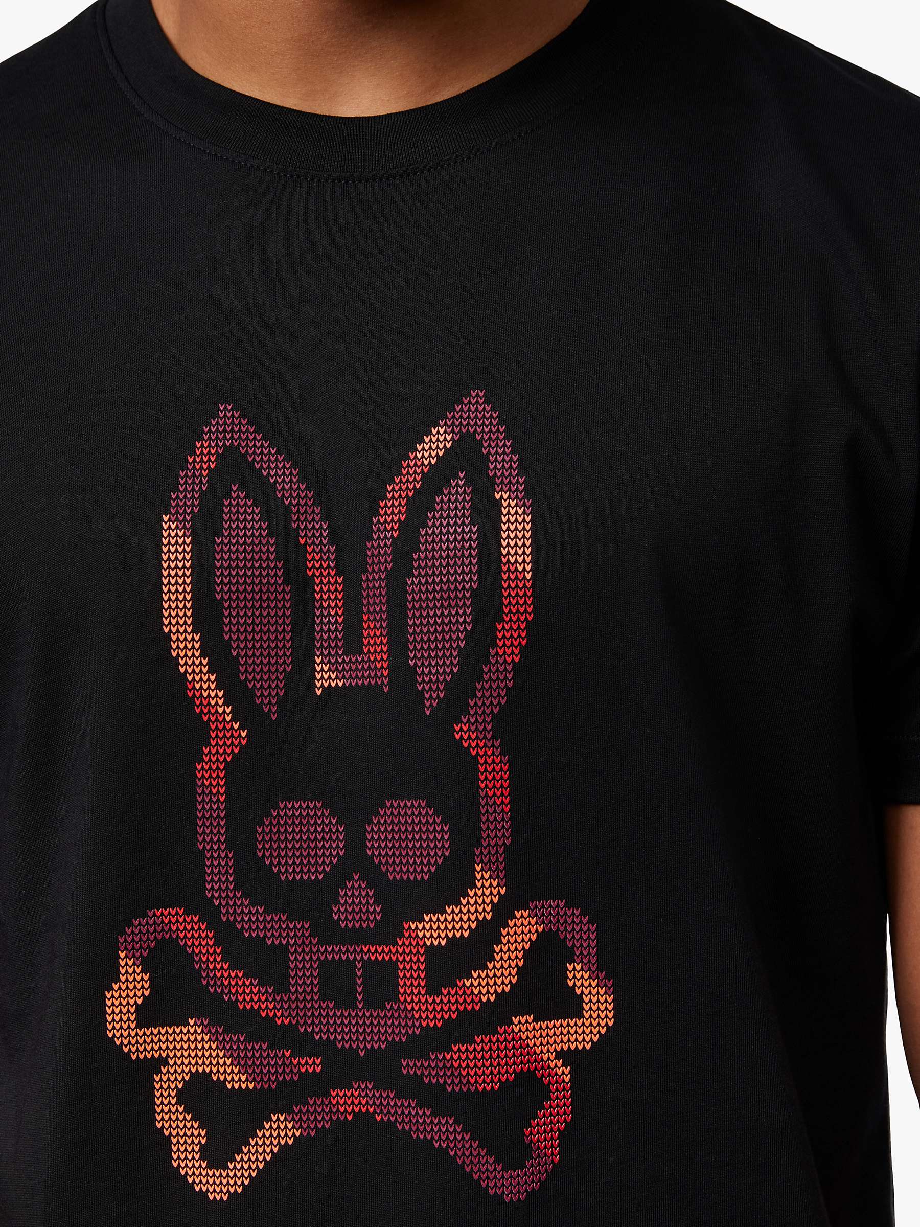 Buy Psycho Bunny Apple Valley Graphic T-Shirt, Black/Multi Online at johnlewis.com