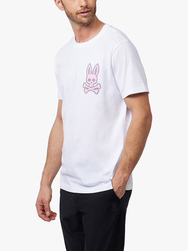 Psycho Bunny Lancaster Cross Bunny T-Shirt, White