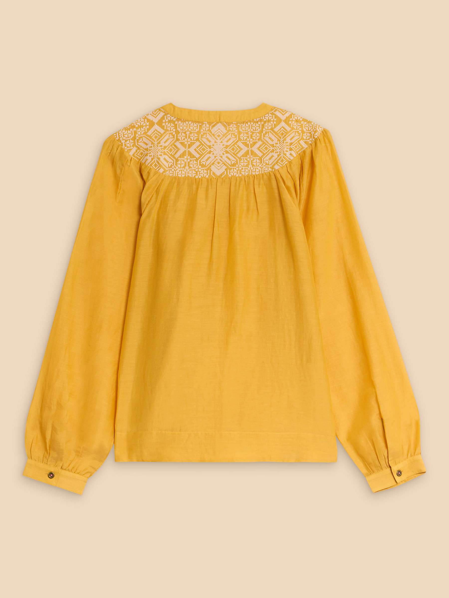 Buy White Stuff Rose Cotton Silk Top, Chartreuse/Multi Online at johnlewis.com