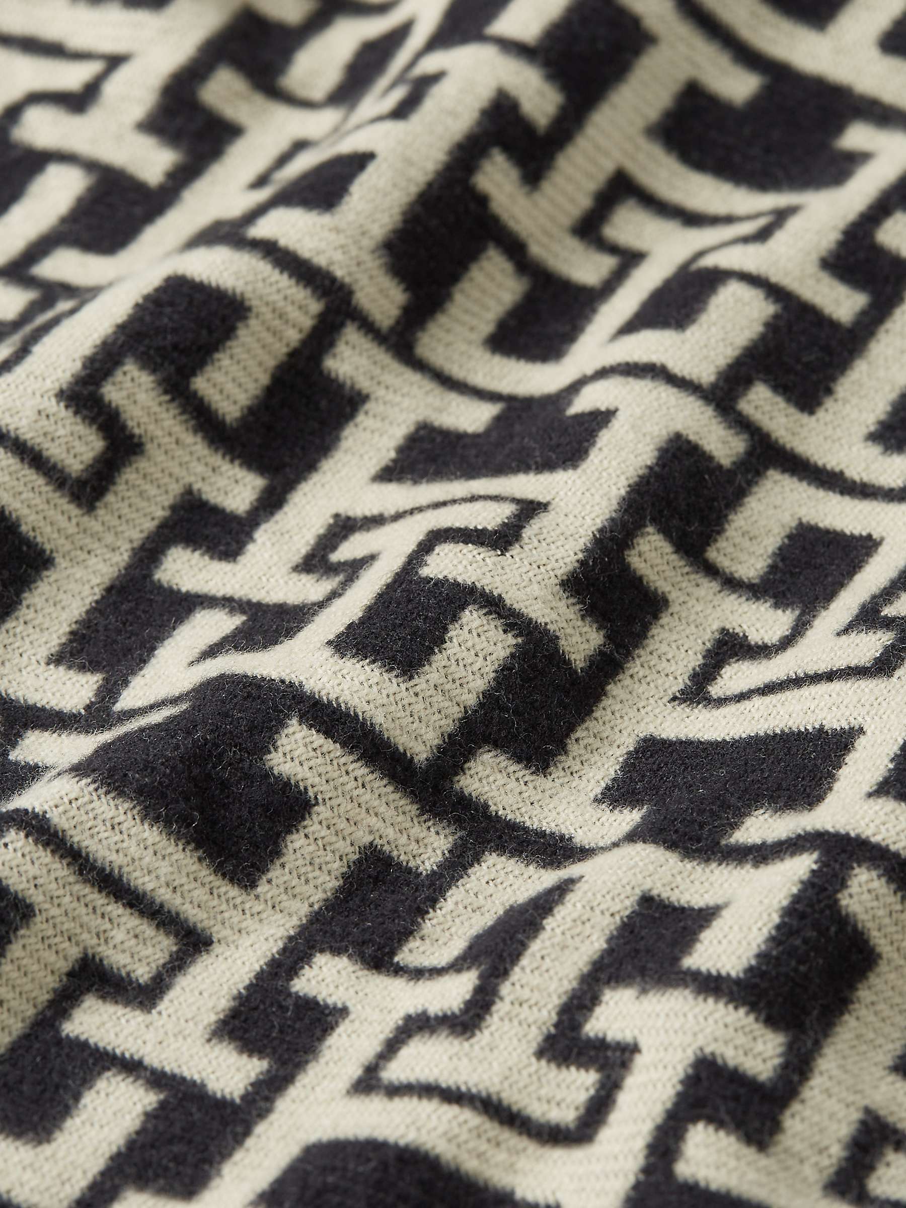 Buy Tommy Hilfiger Essential Monogram Wool Scarf, Calico/Multi Online at johnlewis.com