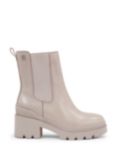 Tommy Hilfiger Block Heel Leather Chelsea Boots, Smooth Taupe