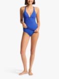 Seafolly Trim Front Tankini Top, Azure