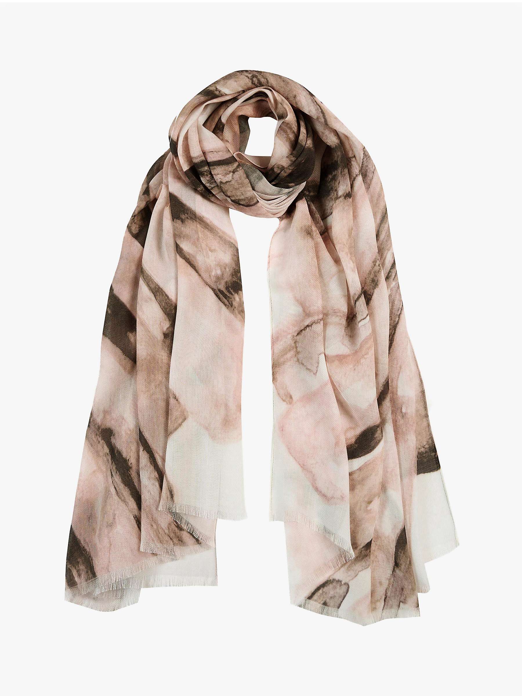 Buy Tutti & Co Ashore Scarf, Pink/Brown/White Online at johnlewis.com