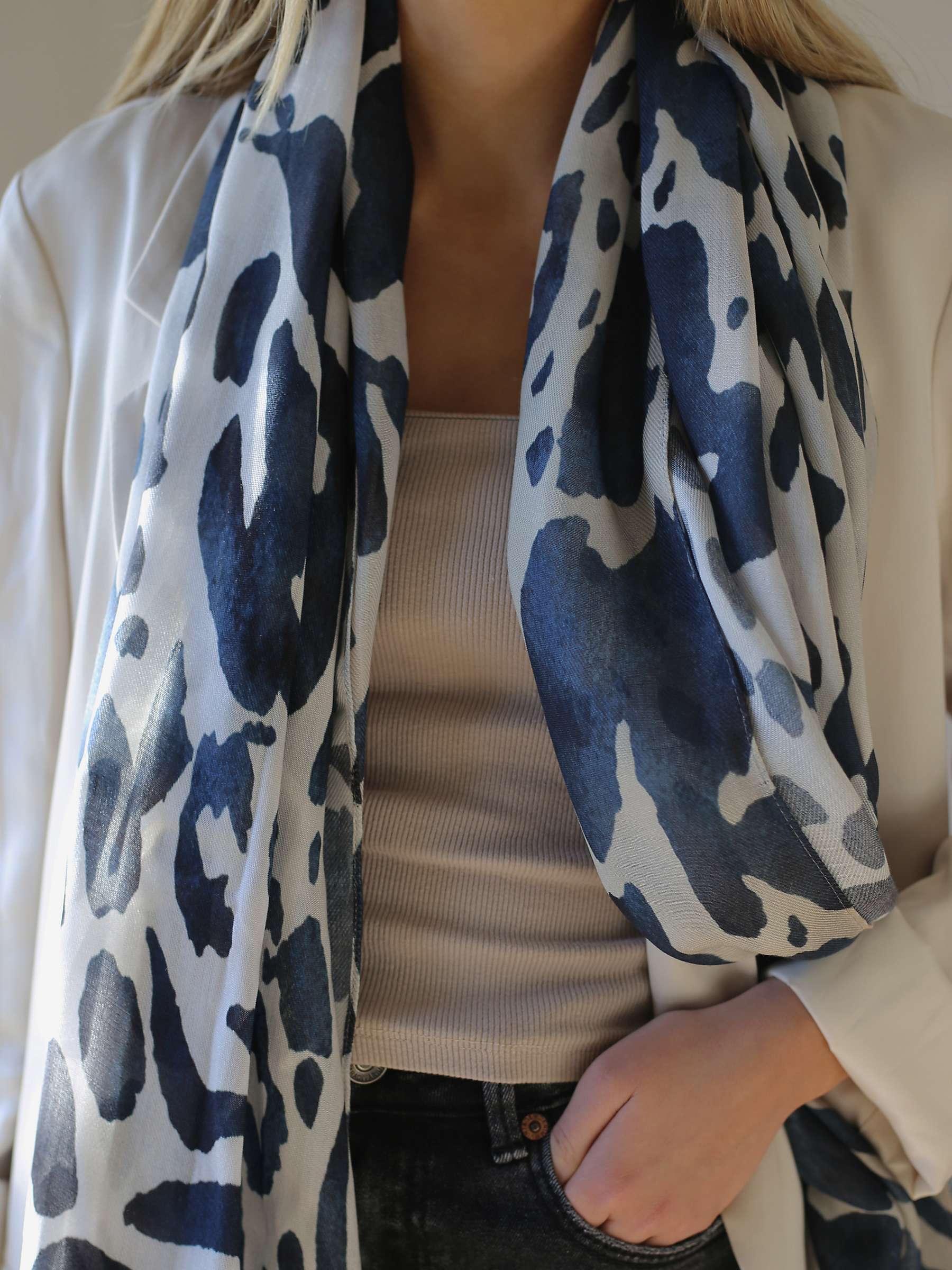 Buy Tutti & Co Cypress Scarf, Stone/Multi Online at johnlewis.com