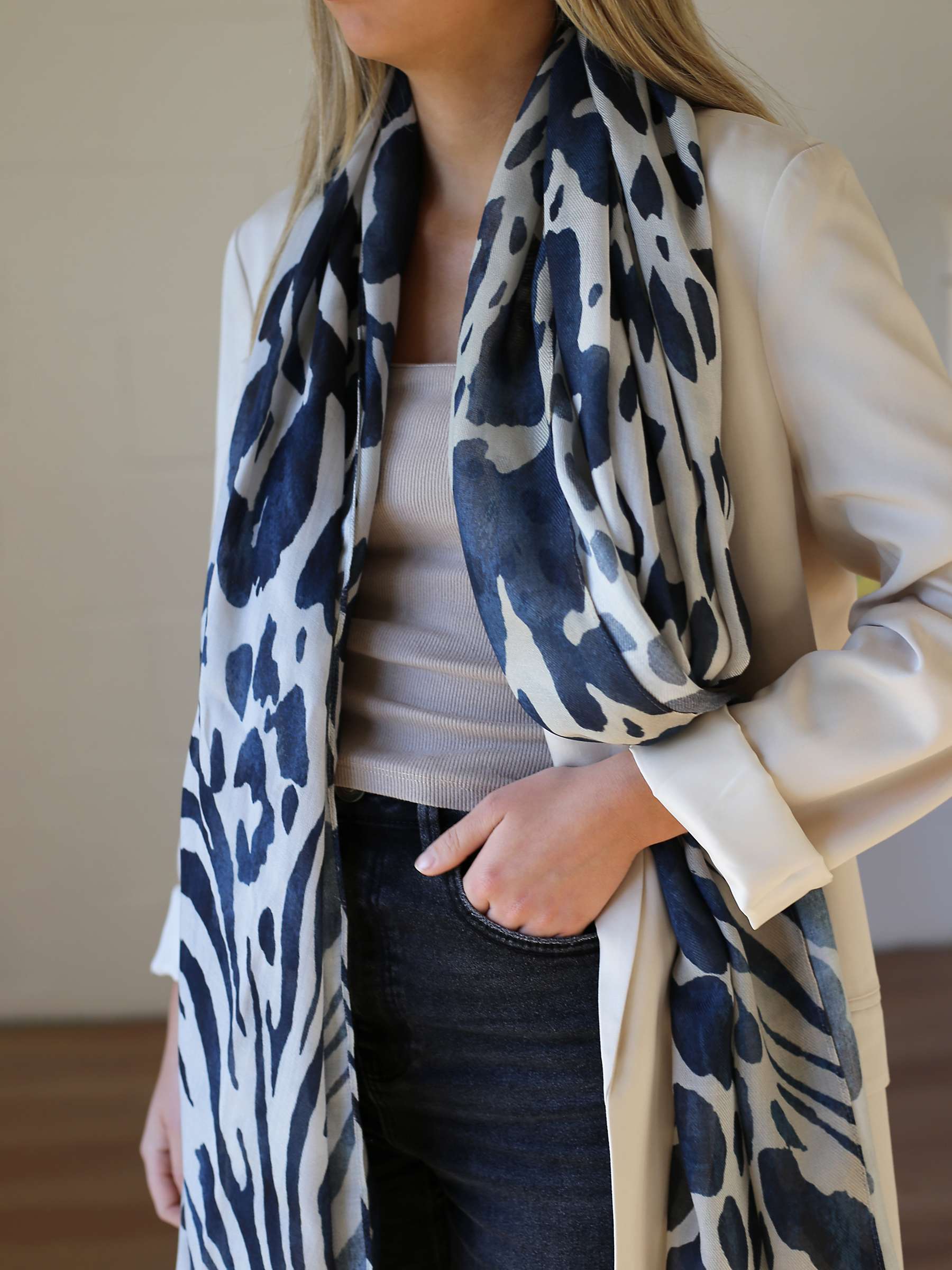 Buy Tutti & Co Cypress Scarf, Stone/Multi Online at johnlewis.com