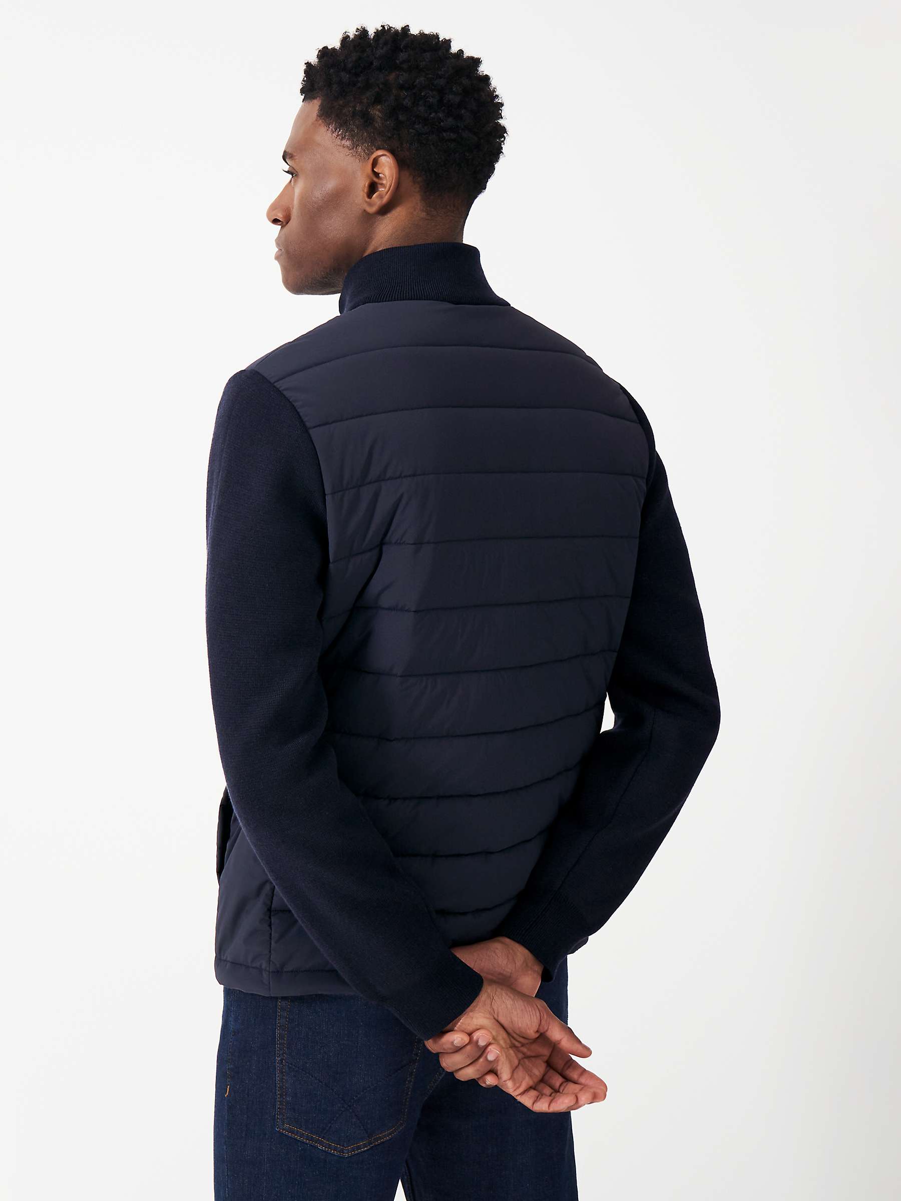 Buy Crew Clothing Dartmouth Wool Blend Hybrid Quilted Jacket Online at johnlewis.com