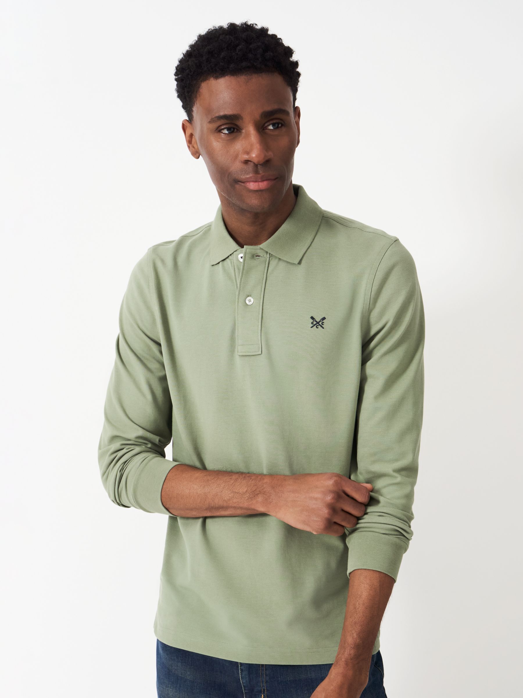 Crew Clothing Classic Polo Shirt, Light Green, XS