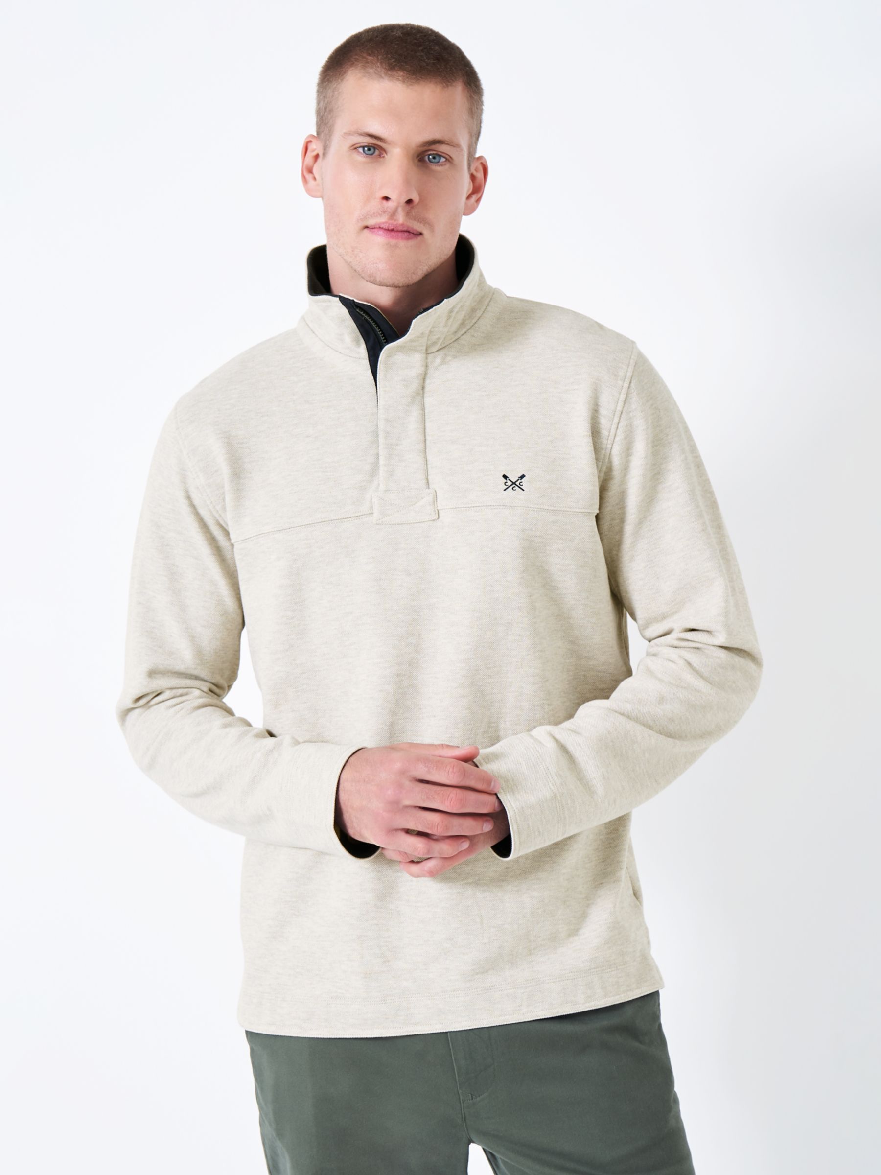 Crew Clothing Padstow Pique Jumper, Natural, XS