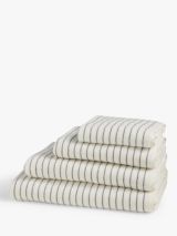 John Lewis ANYDAY Semi Plain Cotton Towel with Hanging Loop, Warm