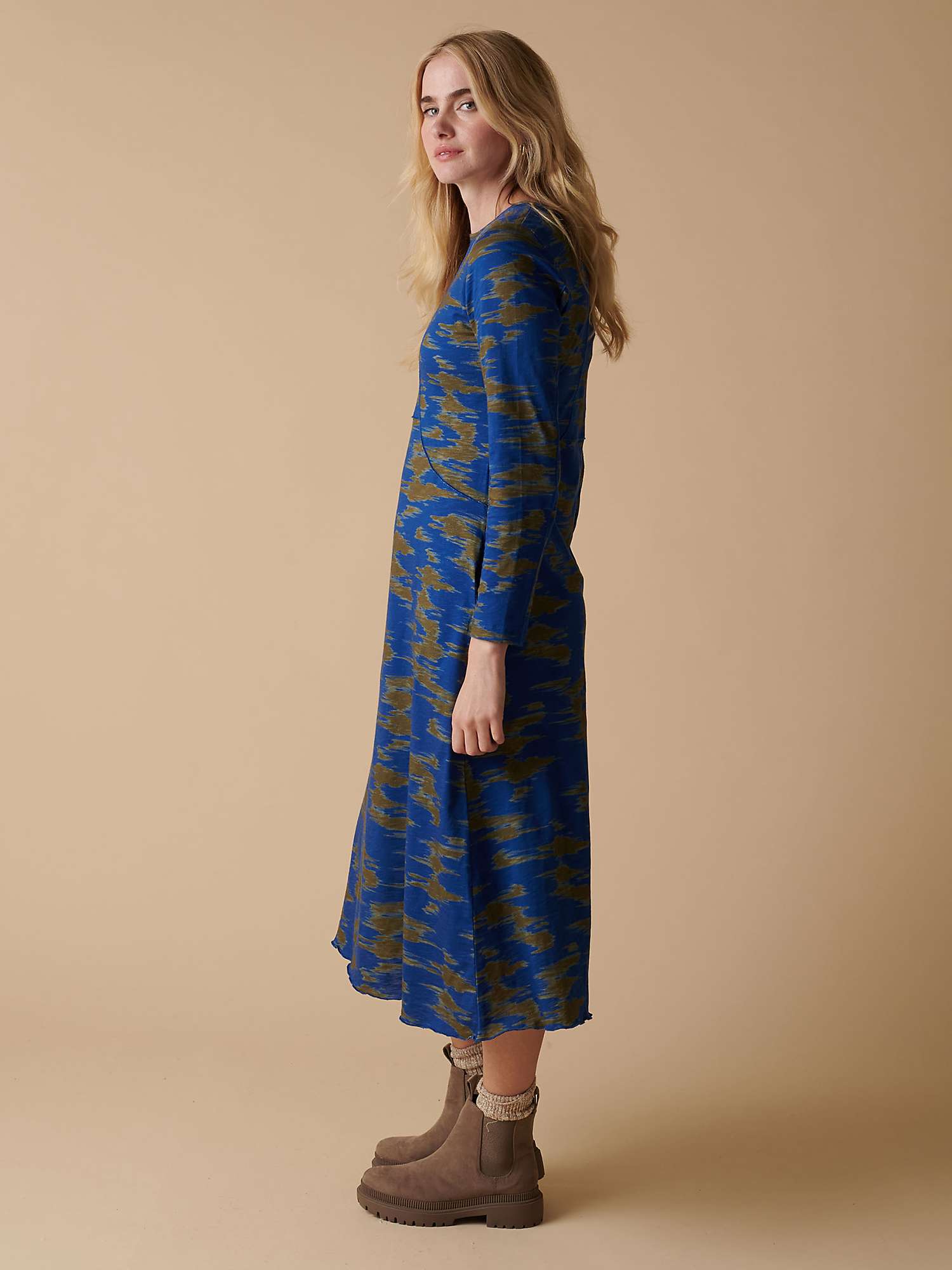Buy Cape Cove Abby High Neck Jersey Midi Dress, Multi Online at johnlewis.com