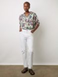 Gerard Darel Carli Cotton Blend Jeans, White