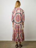 Gerard Darel Emi Mandala Print Tiered Maxi Dress, Natural/Multi