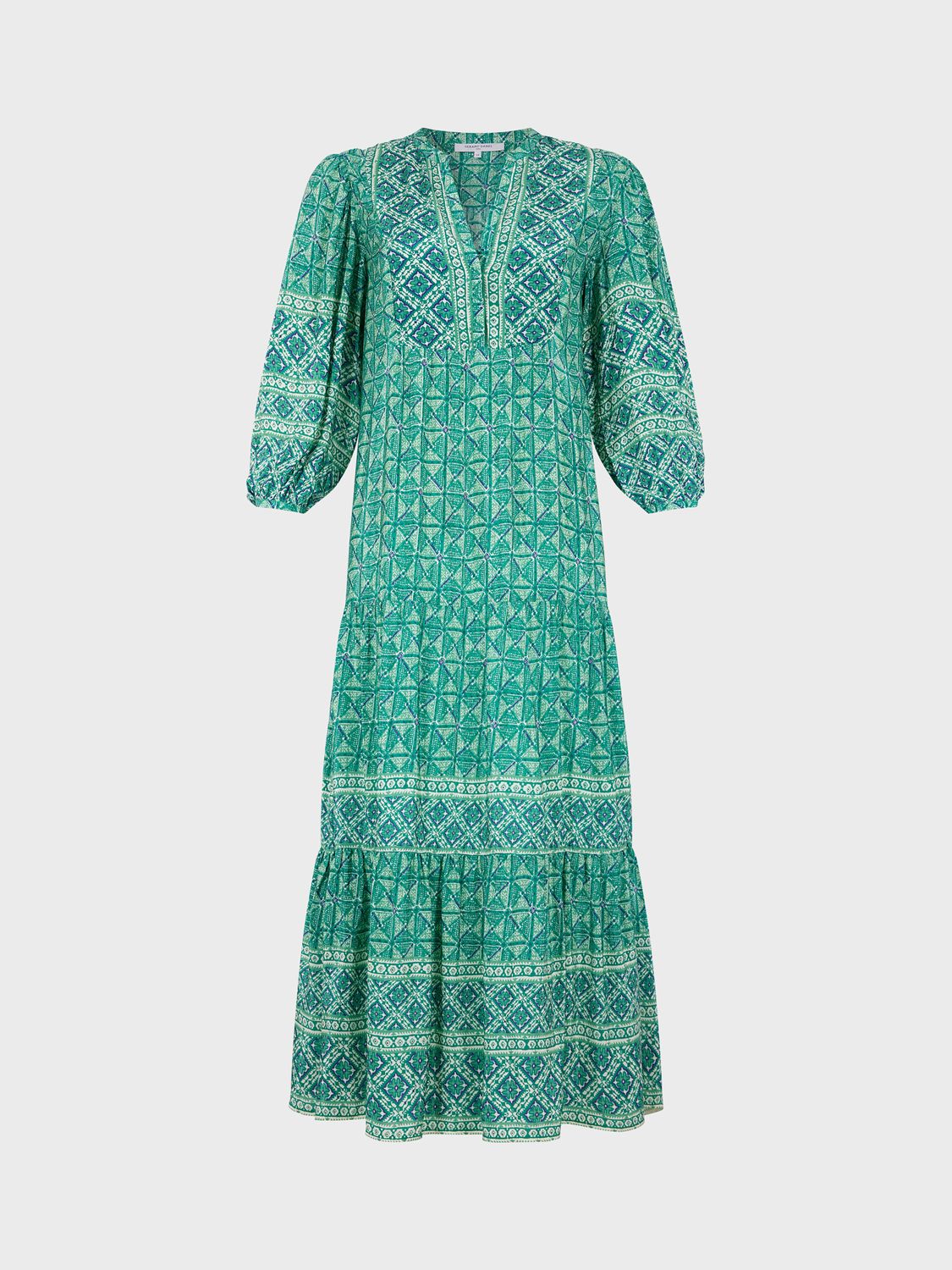 Gerard Darel Emi Geometric Print Dress, Emerald, 10