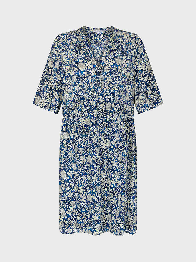 Gerard Darel Ellena Floral Print Mini Dress, Indigo