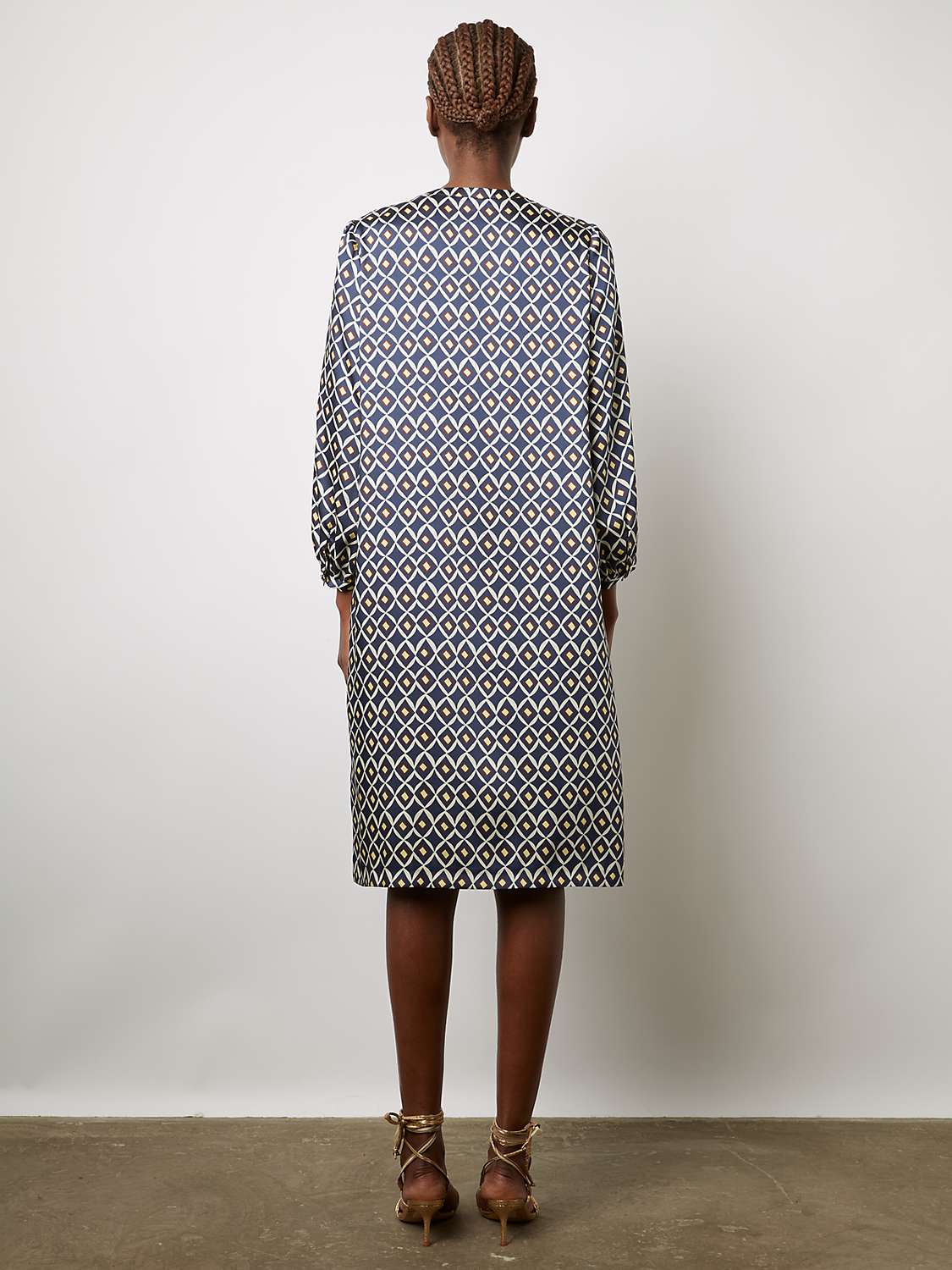 Buy Gerard Darel Ekram Geometric Print Tunic Dress, Ink/Multi Online at johnlewis.com