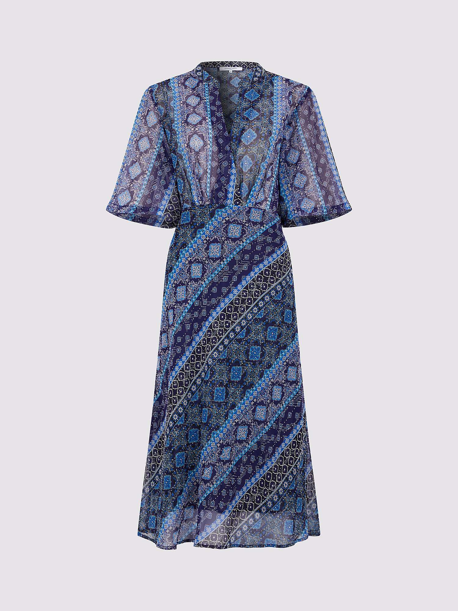 Buy Gerard Darel Elia Stud Embellished Midi Dress, Indigo/Multi Online at johnlewis.com