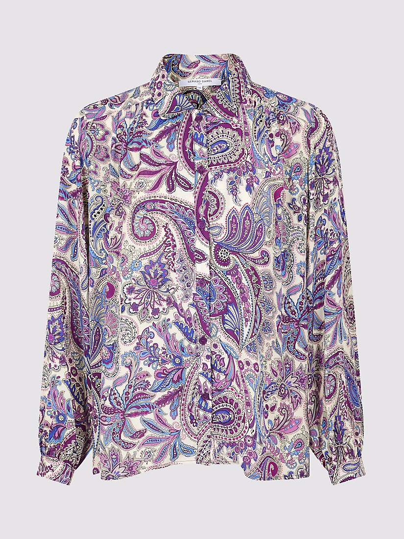 Buy Gerard Darel Aaliyah Paisley Print Shirt, Purple/Multi Online at johnlewis.com