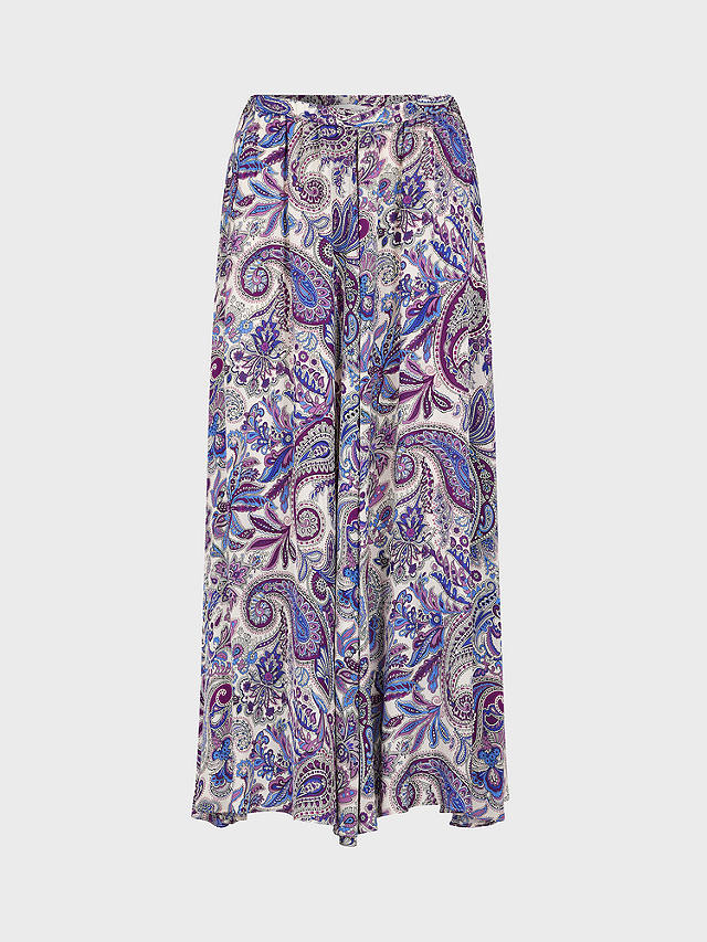Gerard Darel Daffy Paisley Print Midi Skirt, Purple/Multi