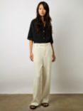 Gerard Darel Cyndelle Linen Blend Trousers, Ecru