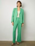 Gerard Darel Barbara Linen Blazer, Emerald