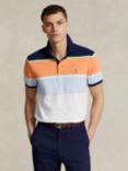 Ralph Lauren RLX Golf Tailored Fit Performance Polo Shirt, Multi, Multi