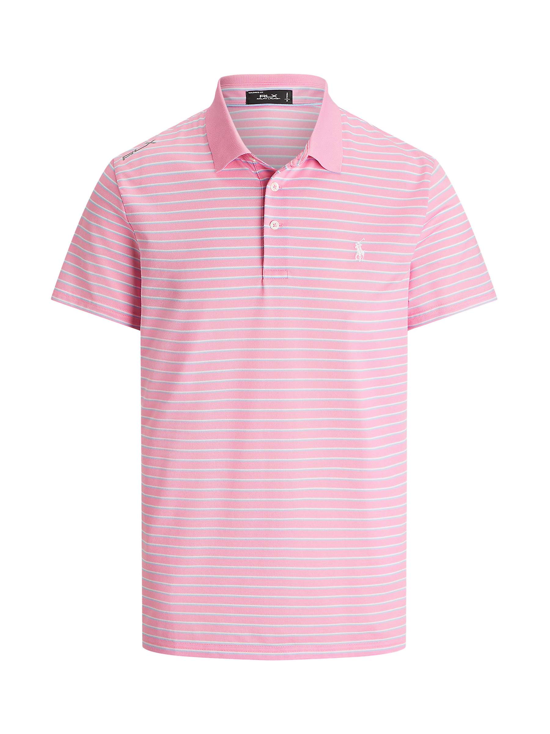 Buy Ralph Lauren Tailored Fit Performance Stripe Polo Shirt Online at johnlewis.com