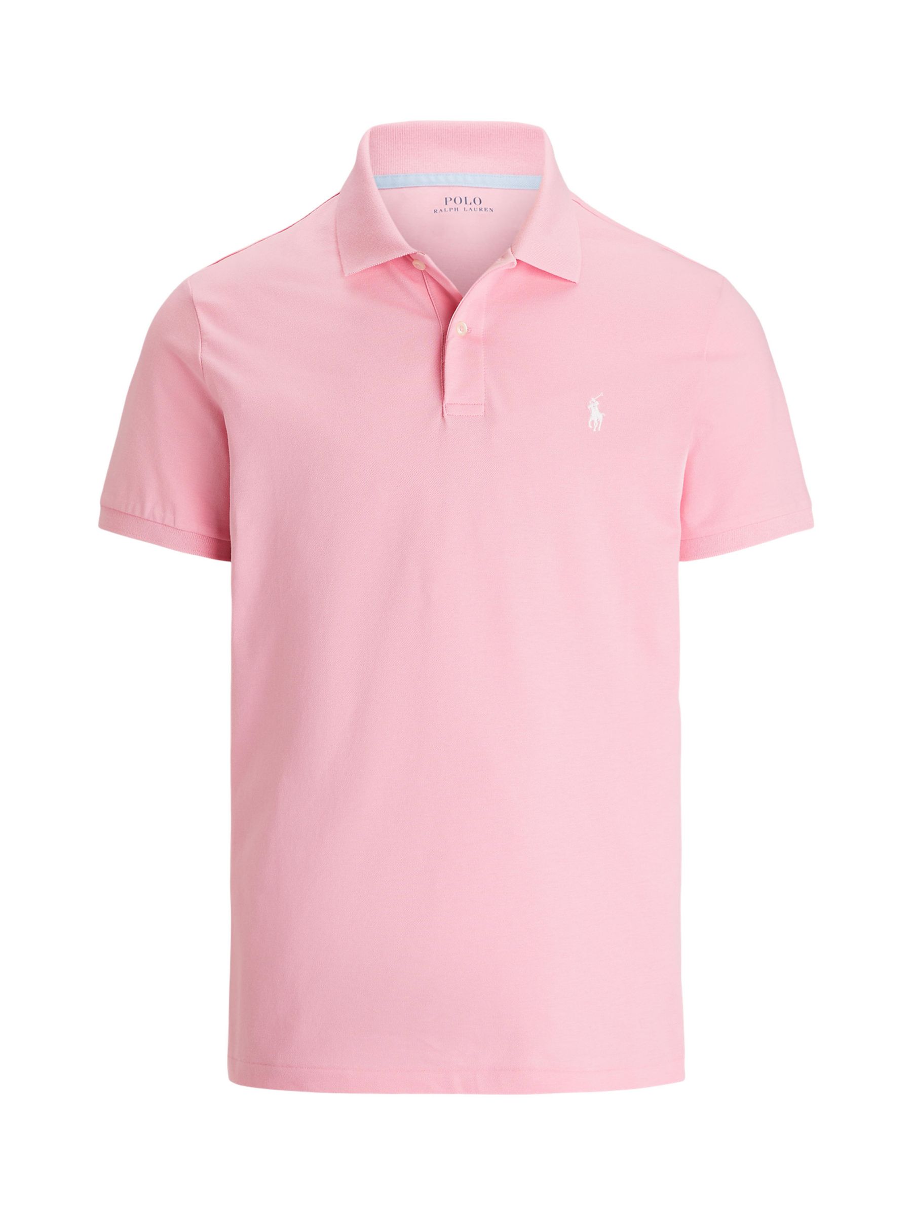 Polo Golf Ralph Lauren Tailored Fit Performance Mesh Polo Shirt, Pink ...