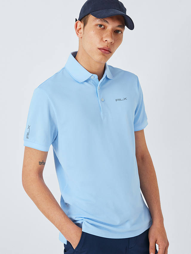 Polo Golf RLX Ralph Lauren Tailored Fit Performance Polo Shirt, Office Blue