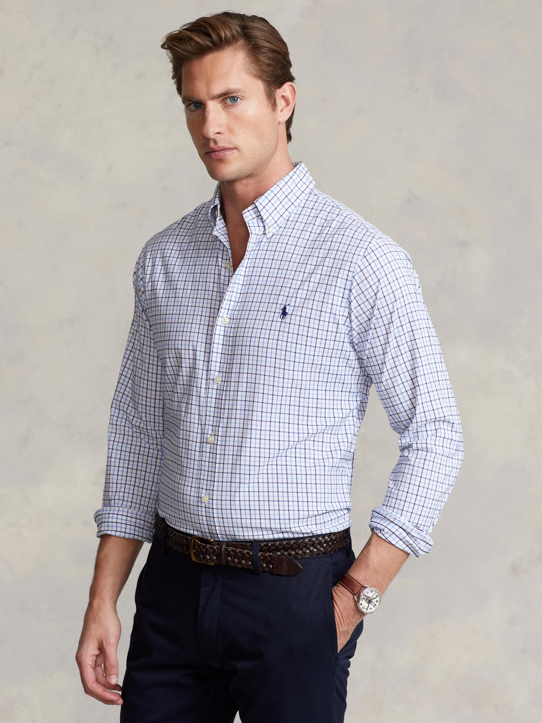 Striped Oxford shirt Modern fit, Le 31