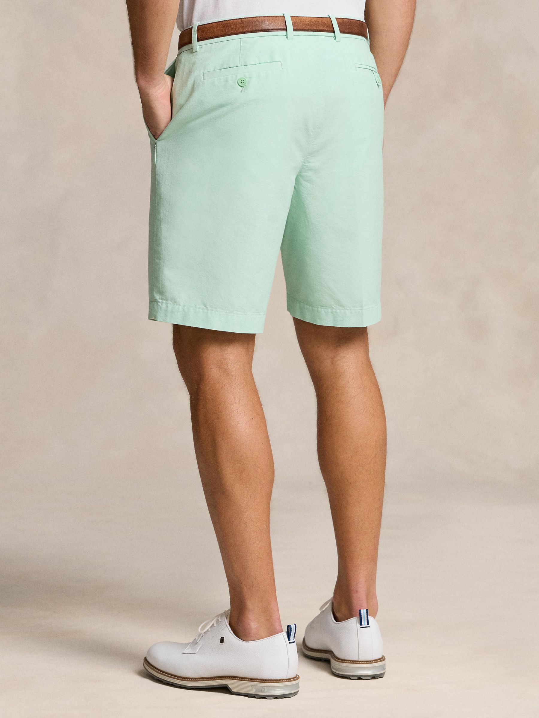 Buy Ralph Lauren 9-Inch Tailored Fit Performance Shorts, Pastel Mint Online at johnlewis.com