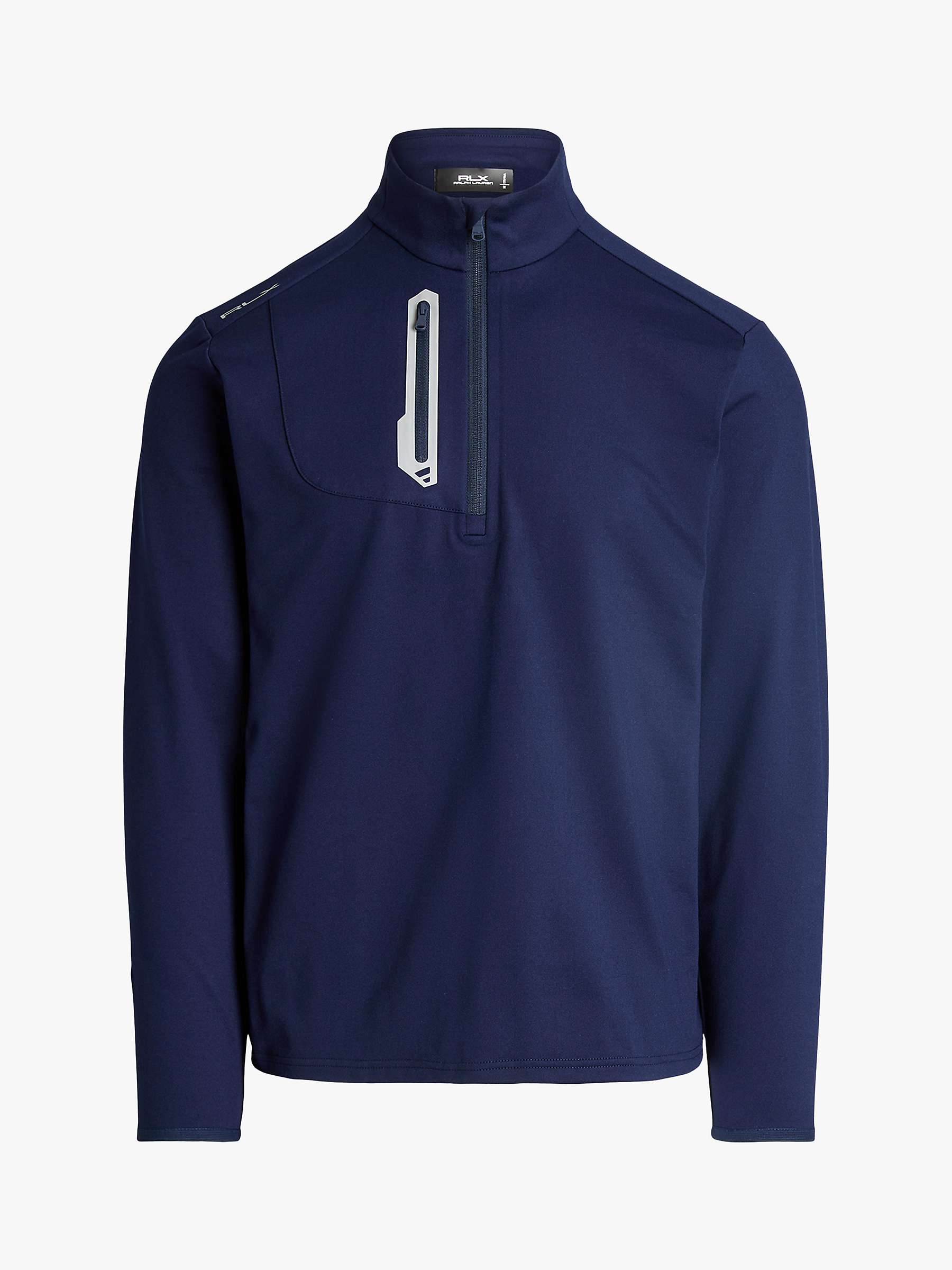 Buy Polo Golf Ralph Lauren Performance Jersey Quarter Zip Pullover, Navy Online at johnlewis.com
