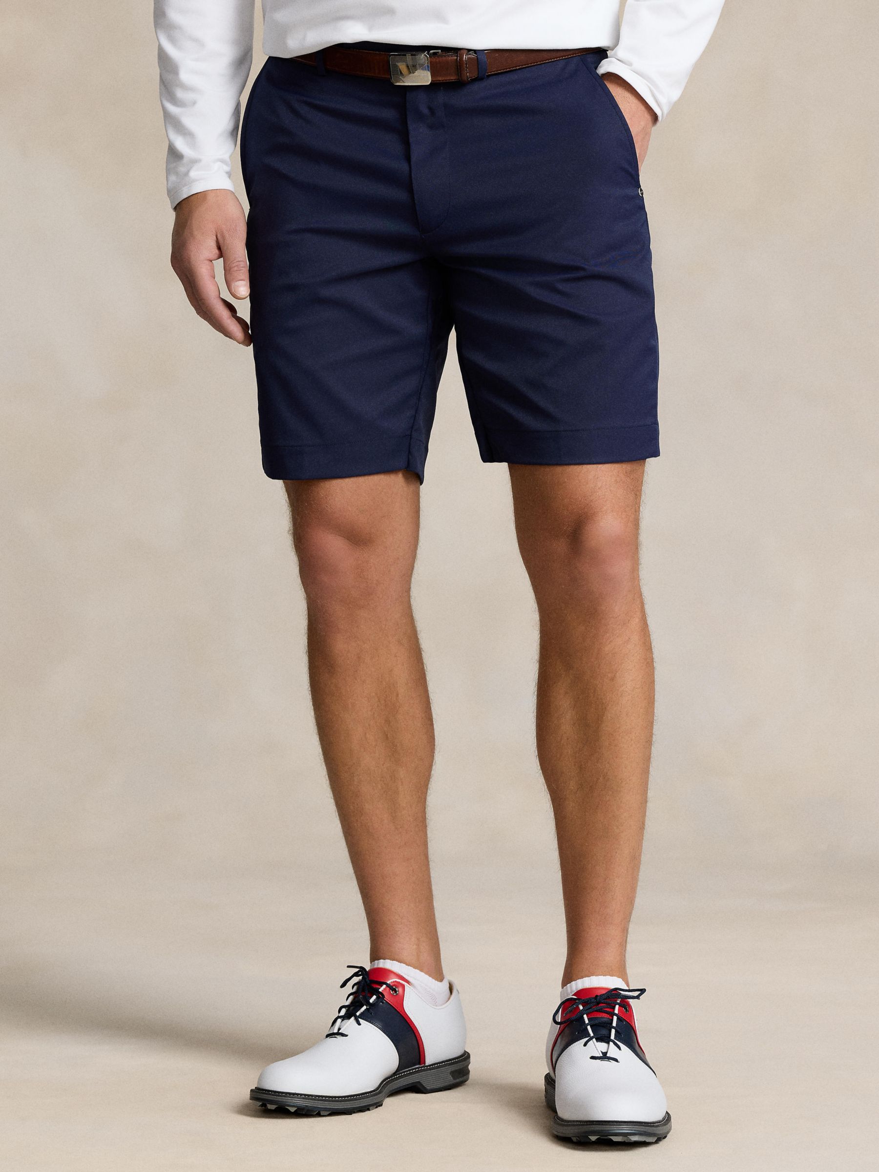 Ralph Lauren 9-Inch Tailored Fit Shorts, Navy, 30R