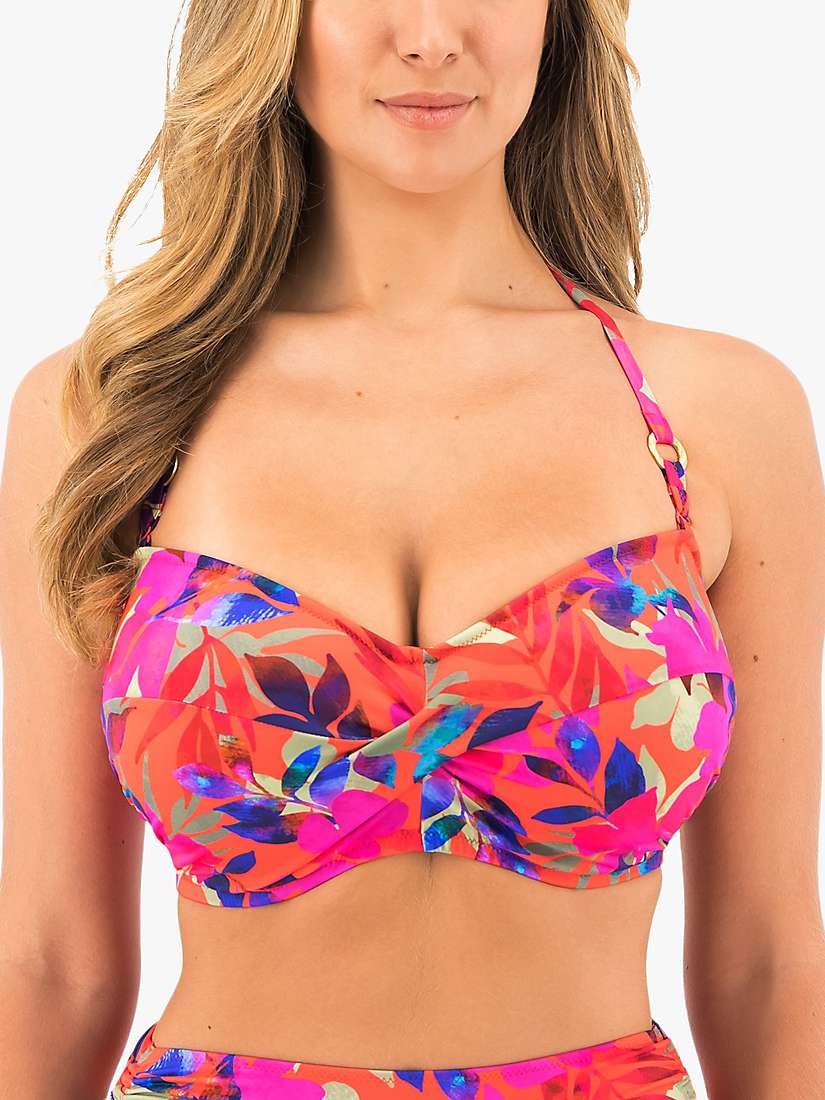 Buy Fantasie Playa de Carmen Beach Party Underwired Bandeau Bikini Top, Multi Online at johnlewis.com