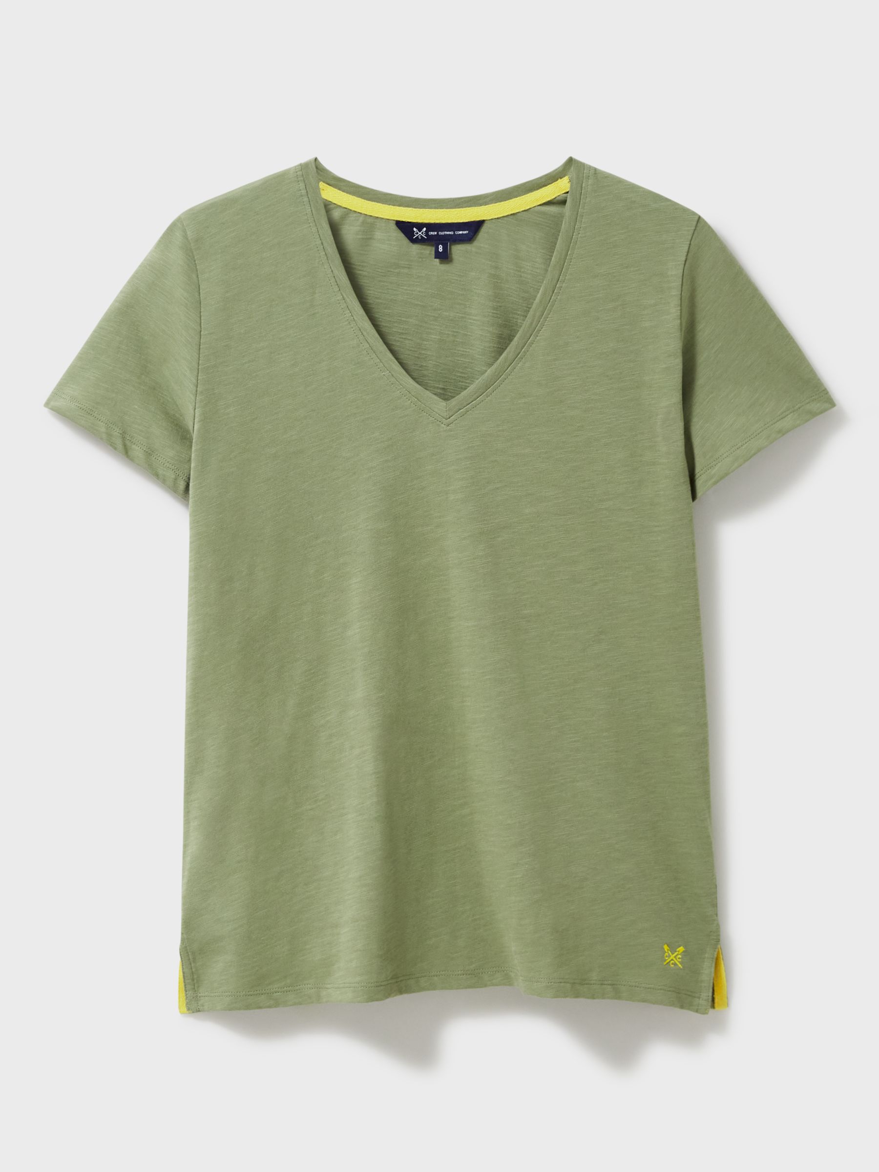 Buy Crew Clothing Perfect V-Neck Slub T-Shirt Online at johnlewis.com