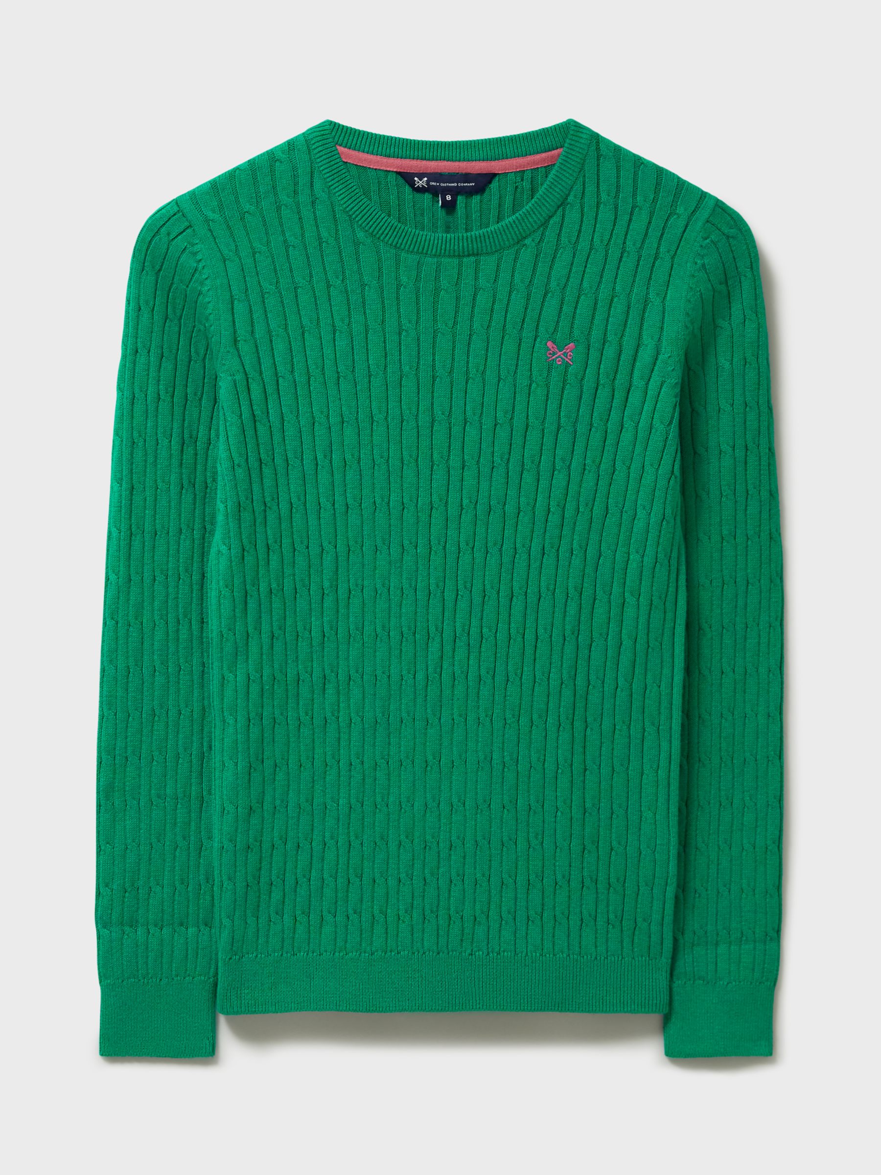 Buy Crew Clothing Heritage Crew Neck Cable Knit Jumper Online at johnlewis.com