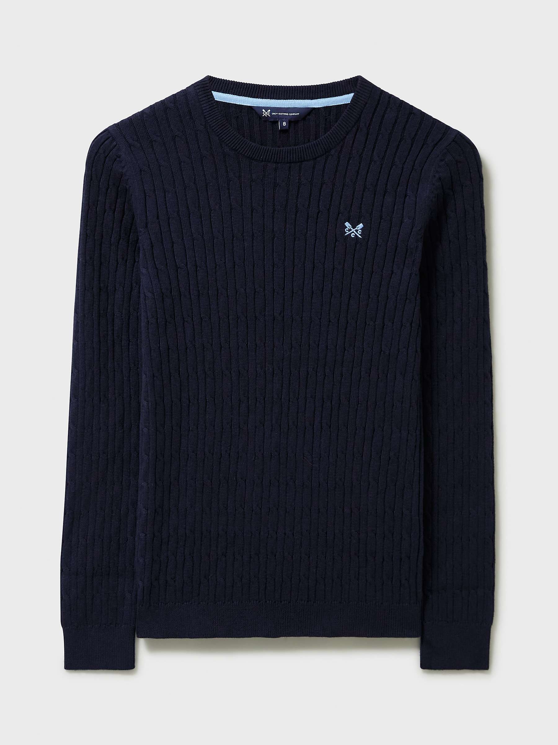 Buy Crew Clothing Heritage Crew Neck Cable Knit Jumper Online at johnlewis.com