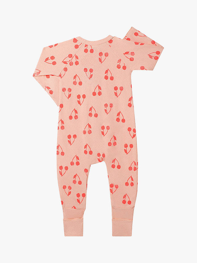 Bonds Baby Wondercool Print Zip Through Wondersuit, Pink/Cherry