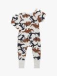 Bonds Baby Zippy Print Zip Through Wondersuit, Dinosaurs/Multi