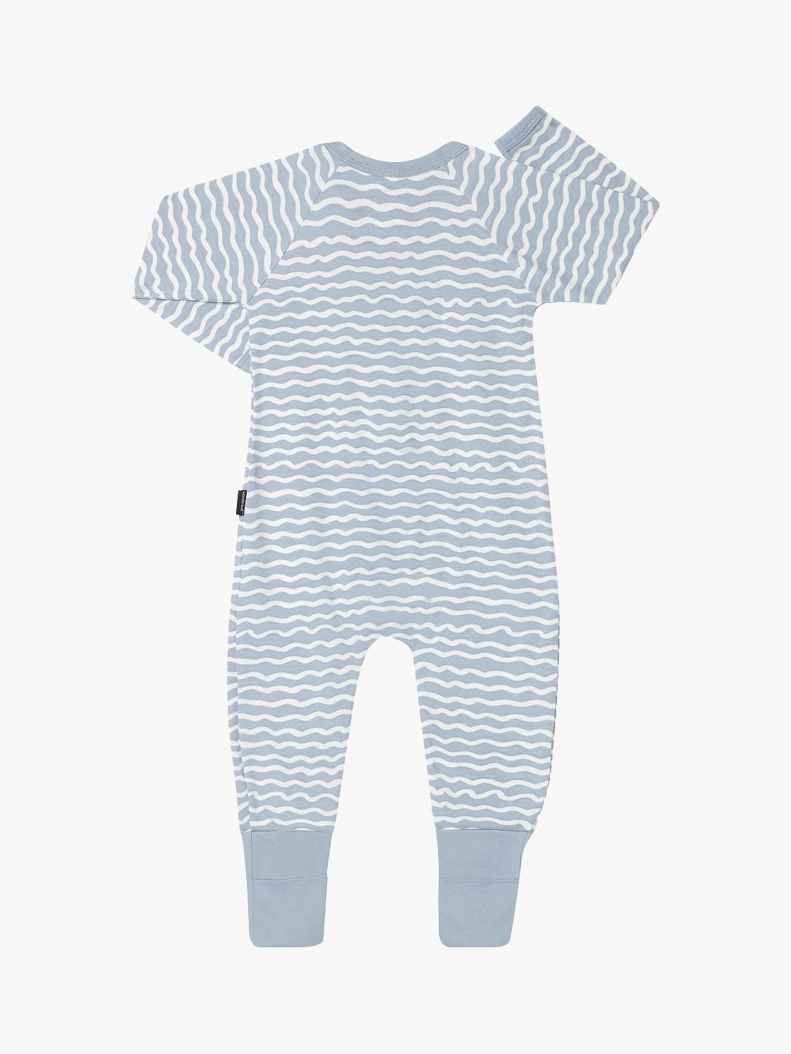 Buy Bonds Baby Wonderfresh Wavy Stripe Zip Through Wondersuit, Blue/Multi Online at johnlewis.com