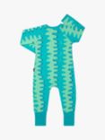 Bonds Baby Zippy Print Zip Through Wondersuit, Wavy Stripe/Multi
