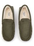 Chelsea Peers Suedette Moccasin Slippers, Khaki