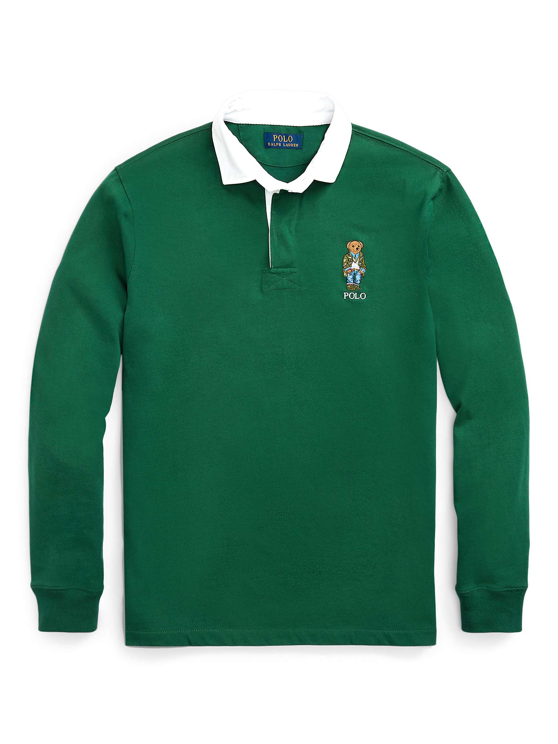 Buy Ralph Lauren Classic Fit Polo Bear Rugby Shirt, Green Online at johnlewis.com
