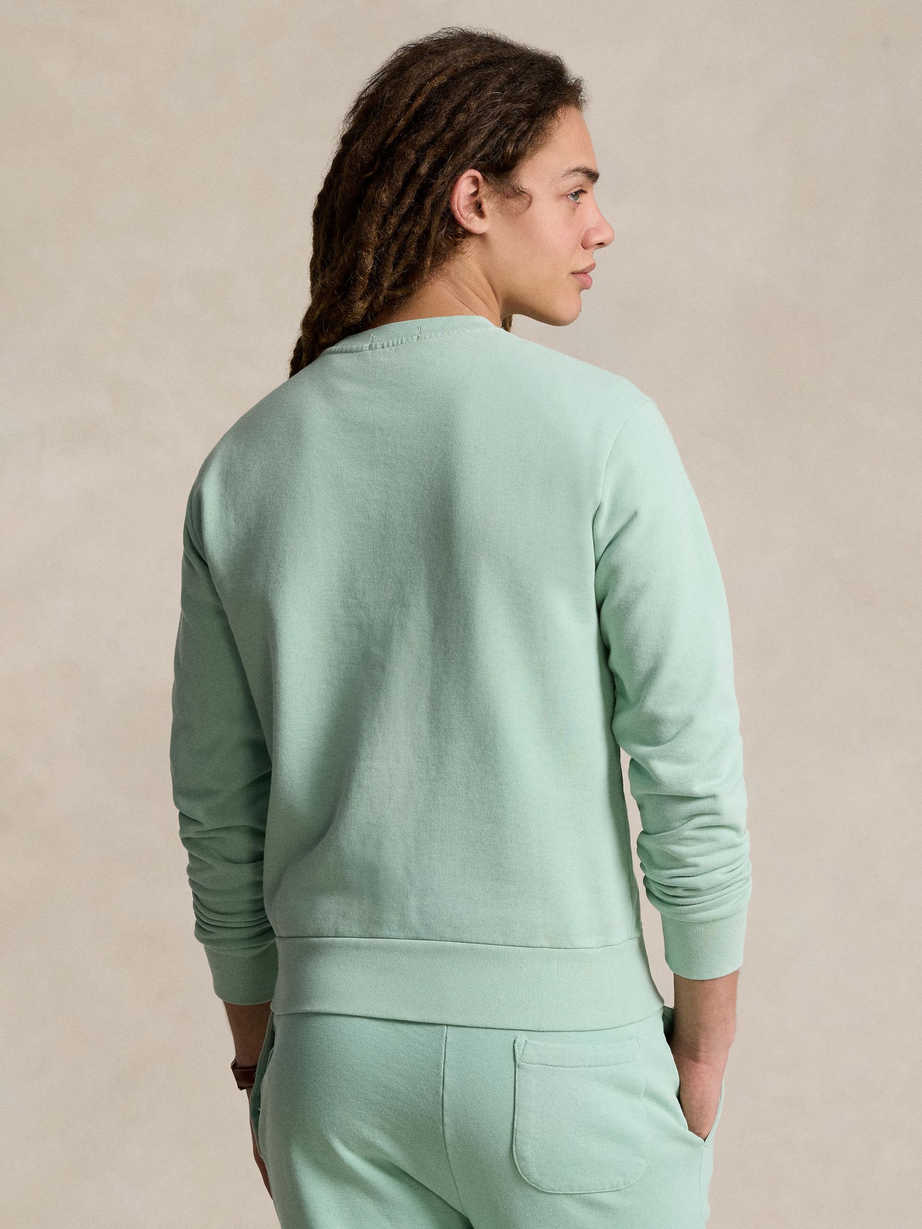 Ralph Lauren Loopback Cotton Fleece Sweatshirt, Celadon, XXL