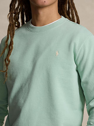 Ralph Lauren Loopback Cotton Fleece Sweatshirt, Celadon